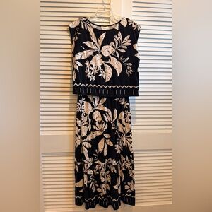 Bohme tropical floral print two-piece skirt set